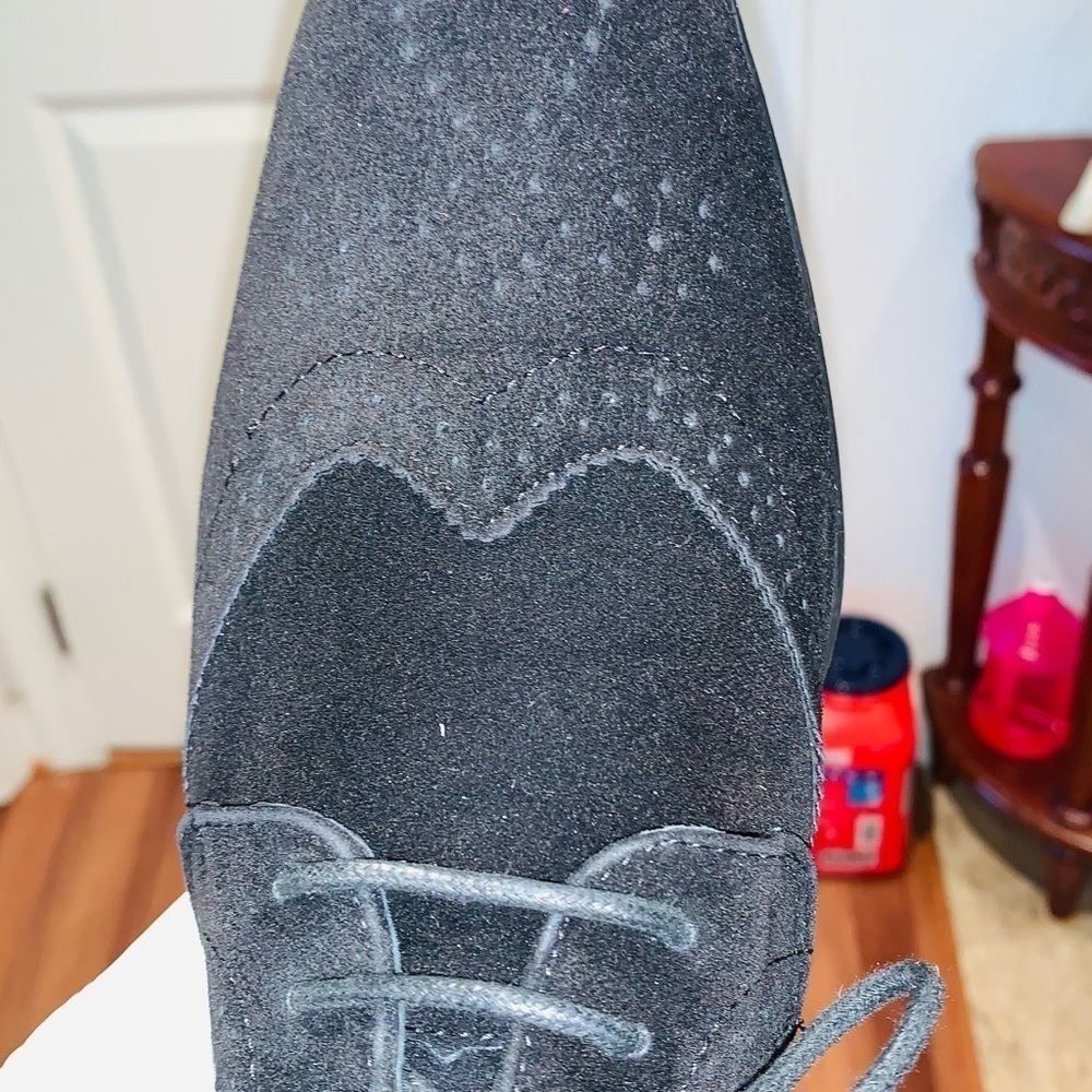 Bravo Faux Suede Dress Oxford Shoes. - Picture 6 of 13